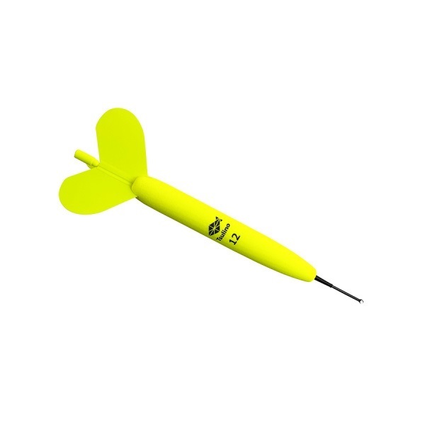 イエローボンバースリム【羽根埋め込み式遠投カゴ発泡ウキ】(イエロー12号)